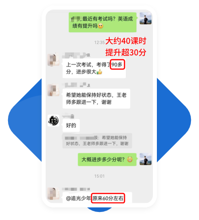 梁同学提分案例